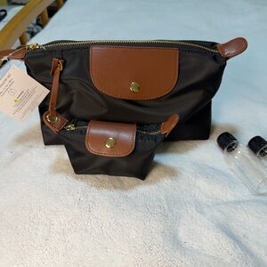Studio Black and Brown Cosmetic Bag Set